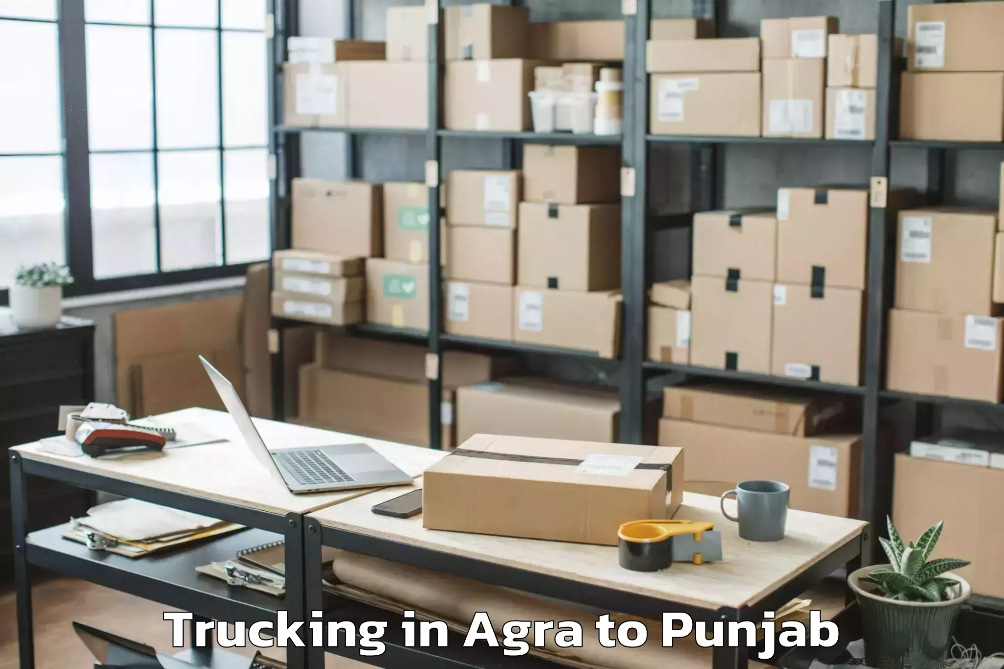 Leading Agra to Samrala Trucking Provider